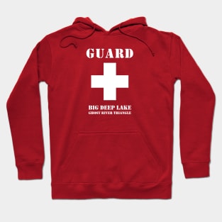 Big Deep Lake Lifeguard - white Hoodie